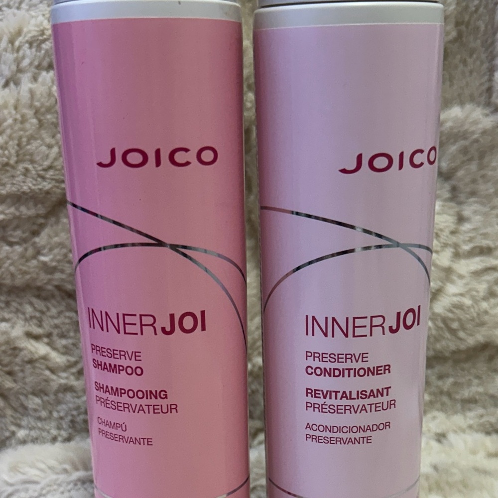 Joico InnerJoi Preserve Shampoo and Conditioner - Pink and White